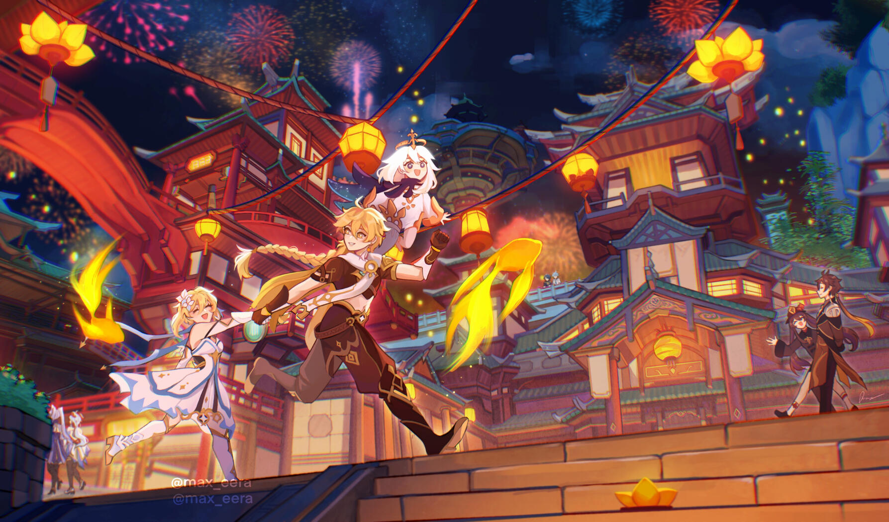 Genshin Impact "Fleeting Colors in Flight" 2022 Fanart Contest submission (3rd Place Winner)