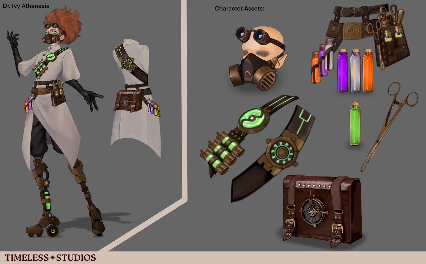 Character design for university project "Experiment 1848" (2023)