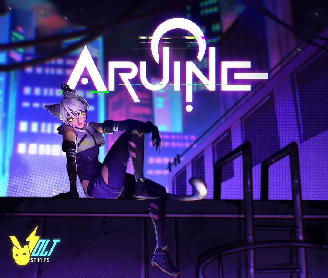 Poster for university project "Aruine" (2024)